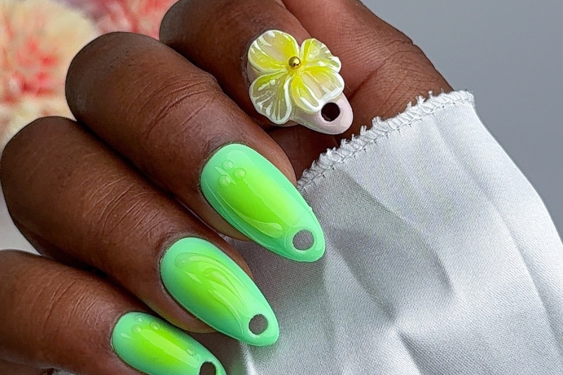 couverture press on nails faits main
