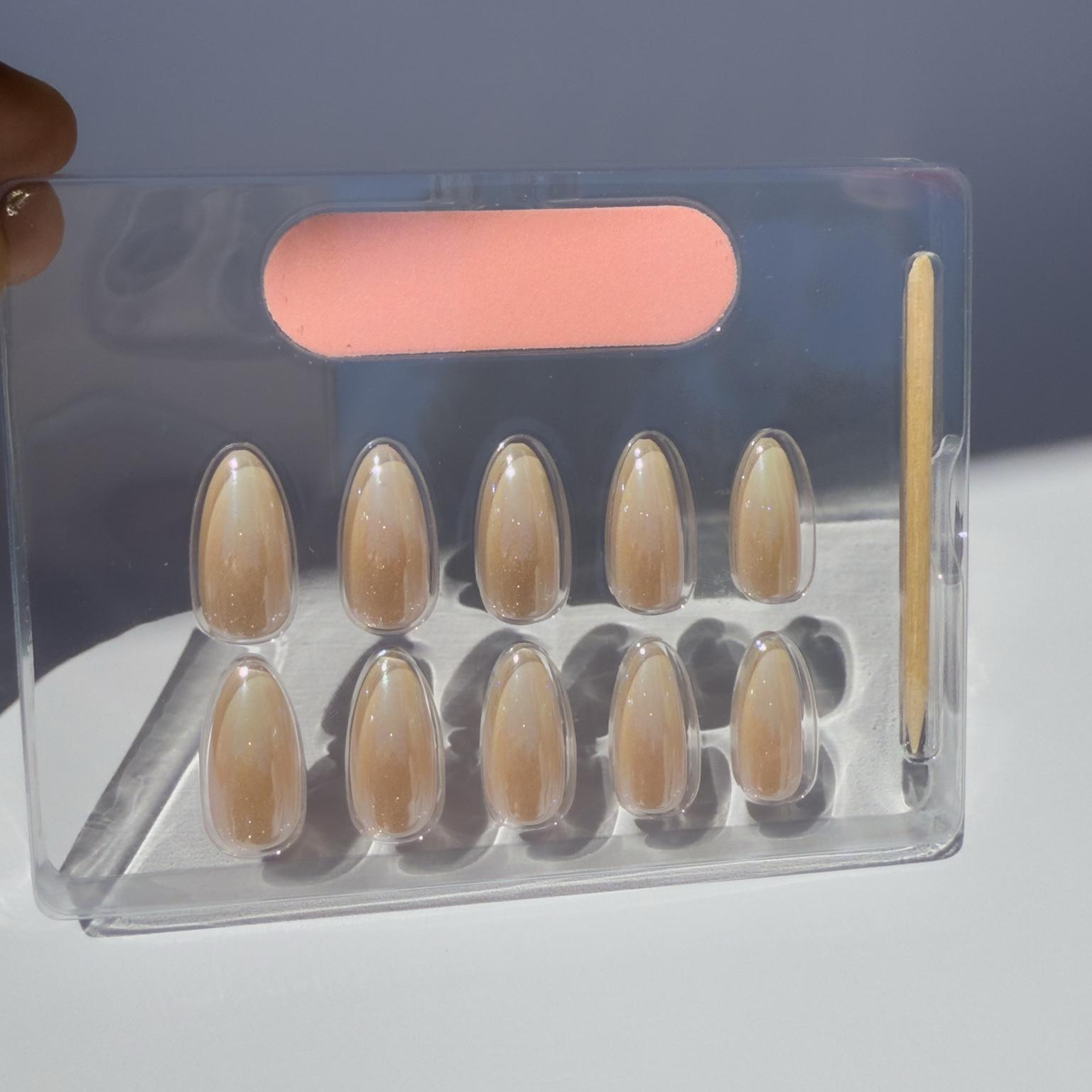 babyboomer nails, magalie, faux ongles