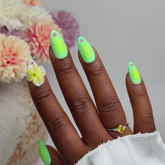 press on nails tropic Bloom